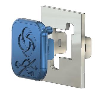 Samsonite backpack USB outlet cover