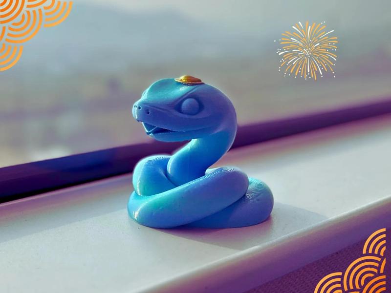 An Elegant and Lazy Beret-Wearing Serpent