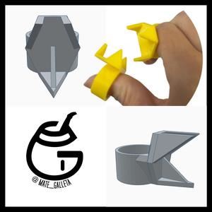 2 modelos Anillo para esmaltado de ceramica