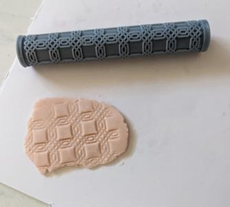 Texture Rolling Pin - Double Interwoven Tile