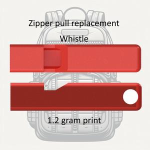 Zipper replacement pull whistle