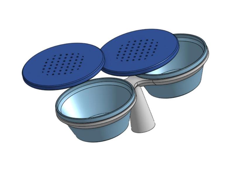 Set of fishing bait boxes and holder