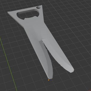 Tick remover with a bottle opener