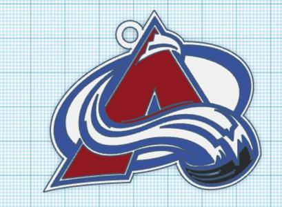 Colorado Avalanche keychain