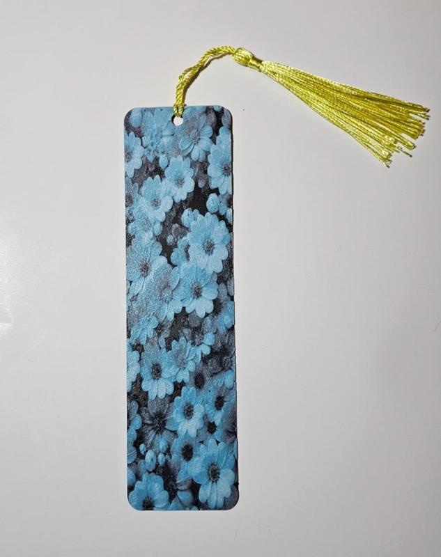 Bookmark Hueforge Blue Flowers