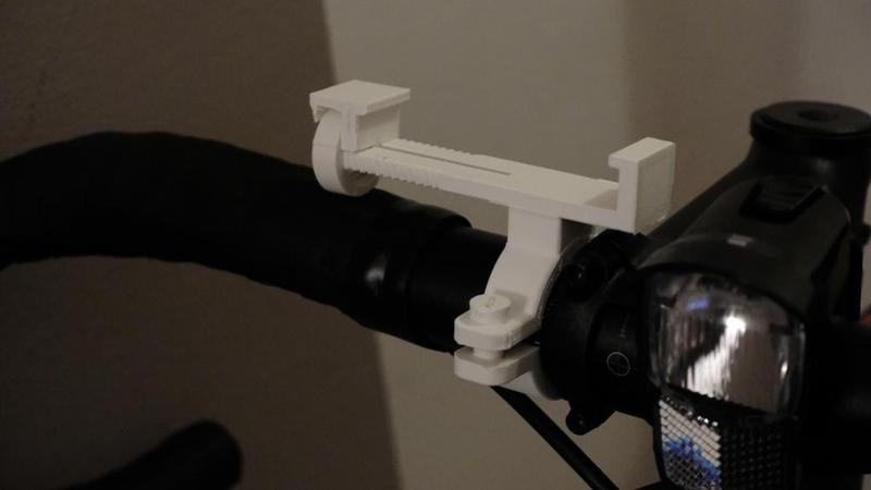 Fully 3D-printed bike phone mount