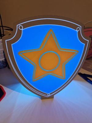 Chase badge Light Box