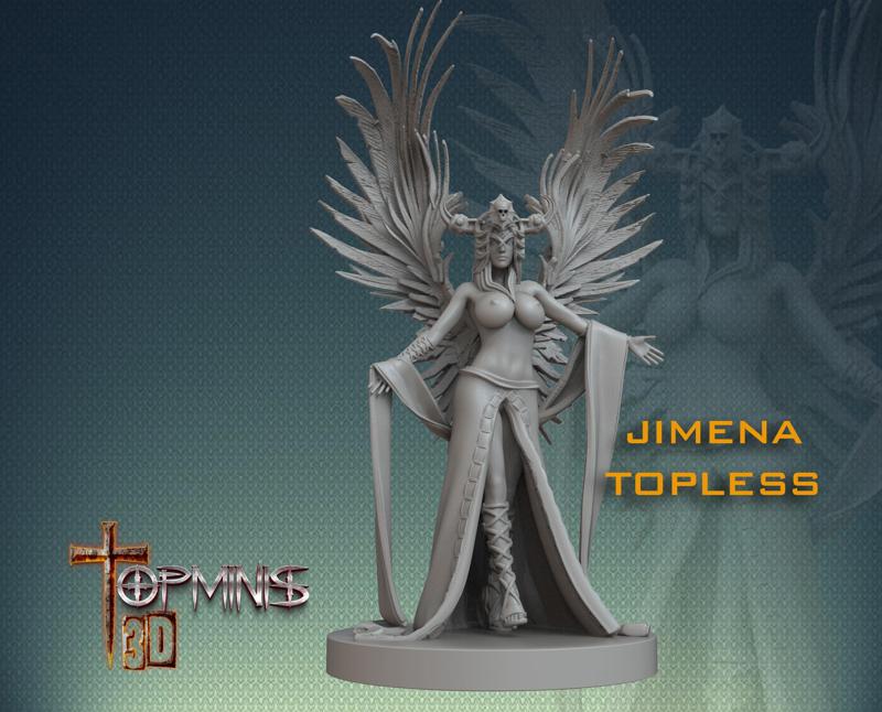 GUERRERA DESNUDA PARA JUEGOS DE ROLL