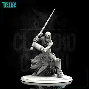 (MK 0003) Undead zombie warrior 70mm scale