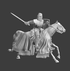 Medieval Danish Knight charging - Grippen Family