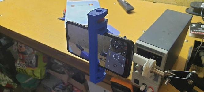 Sturdy boom arm phone mount