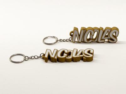 Beautiful keychain with the name Nicolas