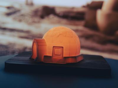 Star Wars - A Humble Home on Tatooine Tea Light