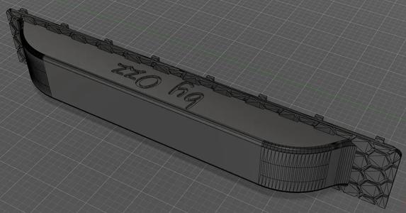 K1C Unibody Riser - chain slot remix   