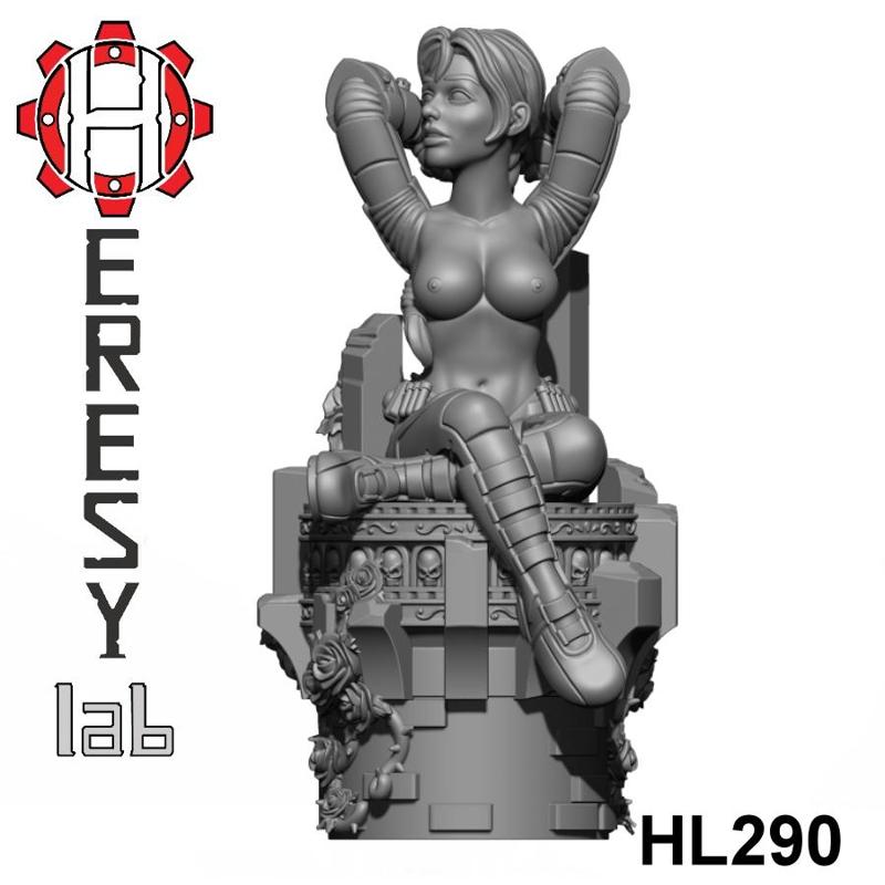 HL290 - Heresylab - SciFi Female PinUp Templar Assassin Topless