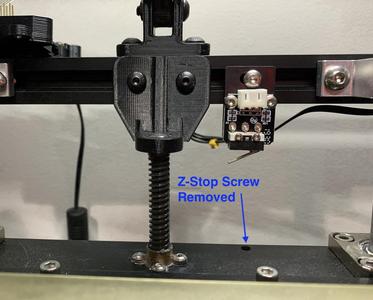 Shorter Ender 5 Upper Leadscrew Bracket to Increase Bed Spring Tension