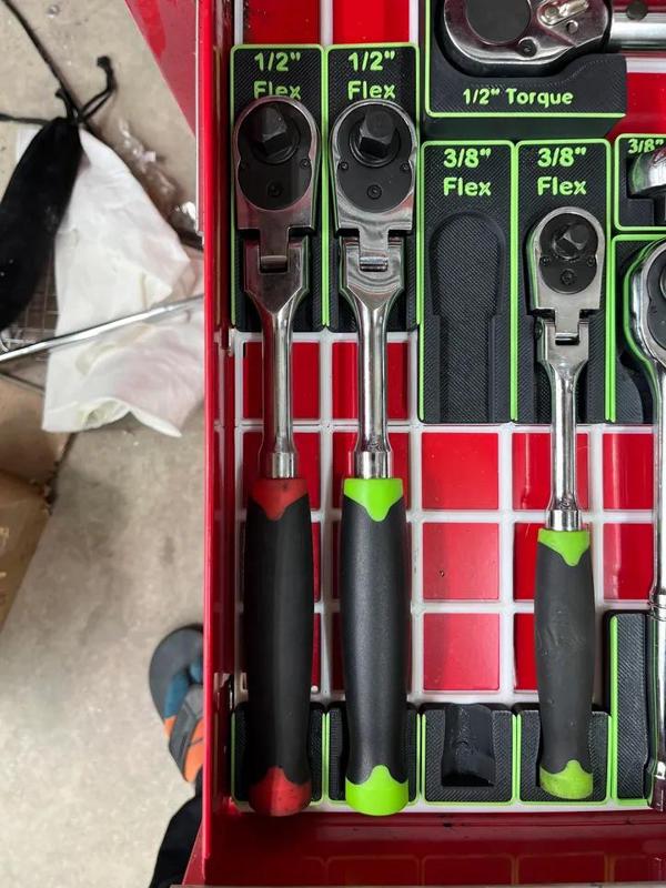 Pittsburgh 1/2" Flex Head Ratchet Gridfinity Holder   