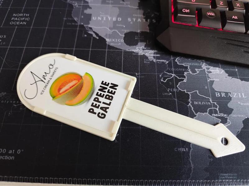 Ice cream Flavor Label   