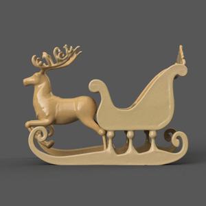 Santa Sleigh Christmas Decorations  planter - vase - garden urn - candy dish - candle holder - organizer 010