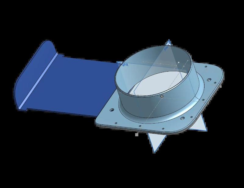 6in (150mm) blast gate   