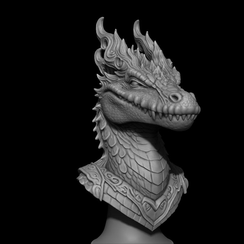 Mystical Crocodile Bust
