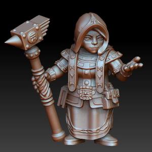 Dwarf woman rune mage
