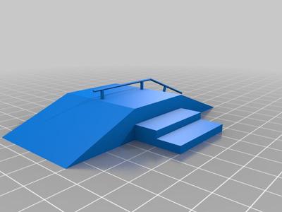 Ramp, Rail and Manual Pad for Tech Deck Skate Park