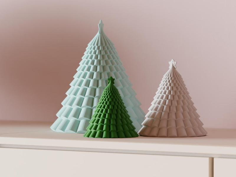Christmas Tree Table Decoration. Minimal Decor