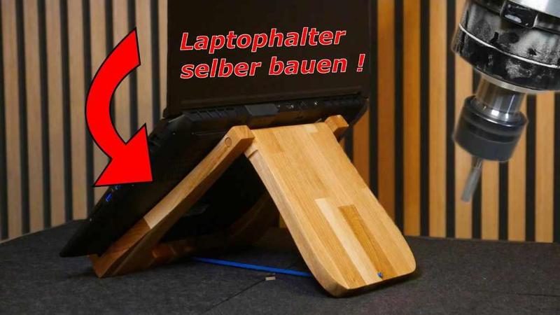 Laptophalter zum nachfräsen - DXF Datei