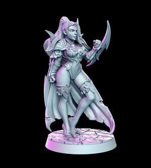 Elena- Female Assassin- 32mm - DnD