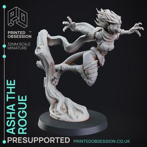 Tabaxi Assassin - Tabaxi Caravan - PRESUPPORTED - 32mm scale.