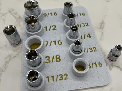 Holder- QUINN 1/4 in. Drive SAE Chrome Socket Set