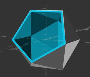 Icosahedron (d20) container