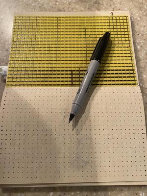 Template for Drawing a Grid on Paper