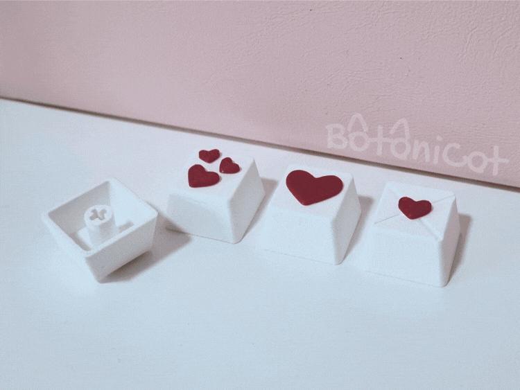 Keycaps: Valentine's Hearts (Cherry MX)