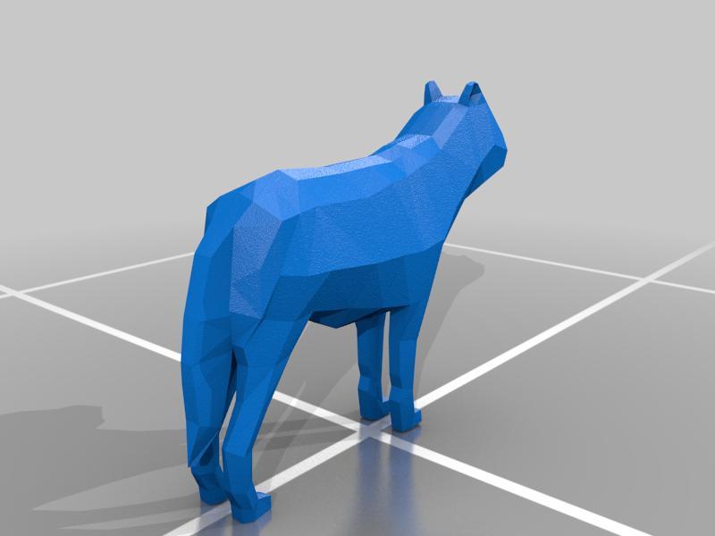 Low Poly Wolf