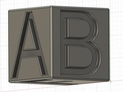 Kids Stacking Block with letters