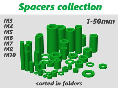 Printable Spacer Kit Collection | M3–M10 | 1–50 mm