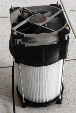 Air purifier for 120 mm or 140 mm fan