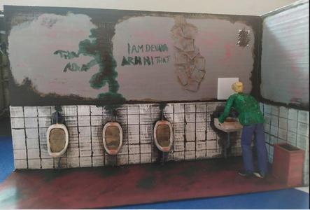 Bathroom diorama - Silent Hill 2