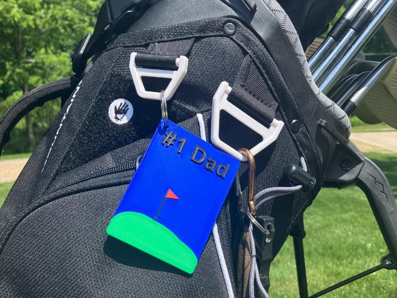 #1 Dad Golf Bag Tag