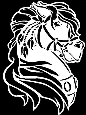2D Horse Head