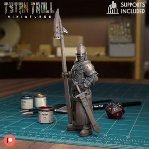 Female Town Guard Halberd [Pre-Supported]