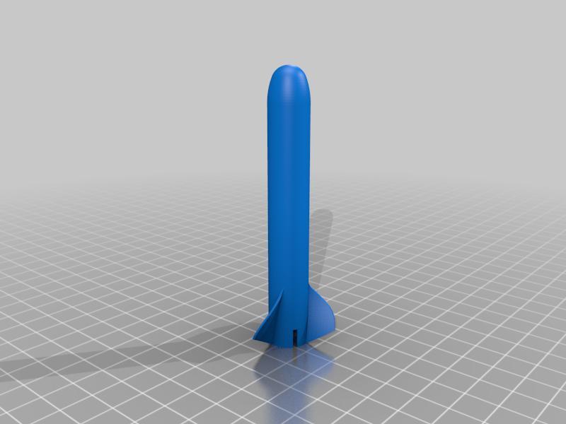 Rocket for tilted version