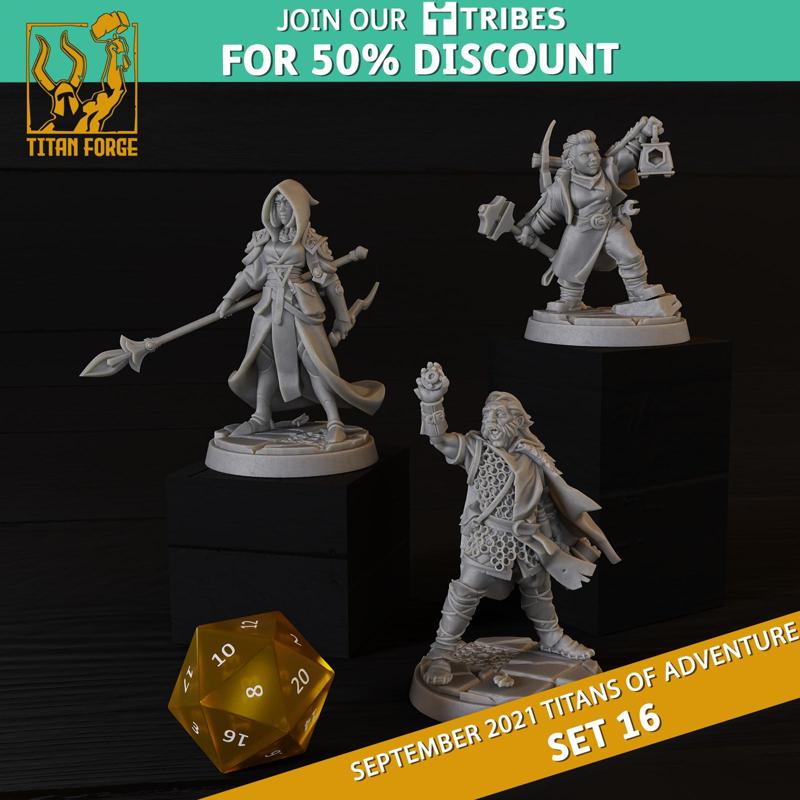 RPG - DnD Hero Characters - Titans of Adventure Set 16