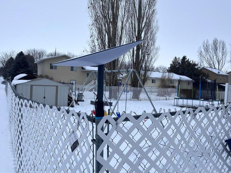 Starlink Satellite Gen2 (Generation 2) 48mm (1.89in) Chain Link Fence Post Adapter