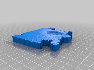 Yellowstone's Morning Glory Pool, Underwater Photoscan mesh
