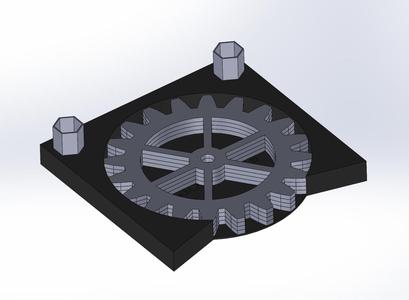 Gear Coasters with Base