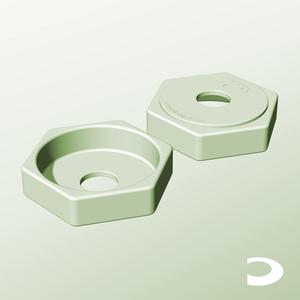 CH128-35-P Pierced Modular Stacking Storage Box Bin Container Planter Lamp Shade | Printable Objects - Infinite Containers | stl file for 3d printing