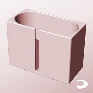 CX68-110-SB Slotted Modular Stacking Storage Boxes | Printable Objects - Infinite Containers | stl file for 3d printing